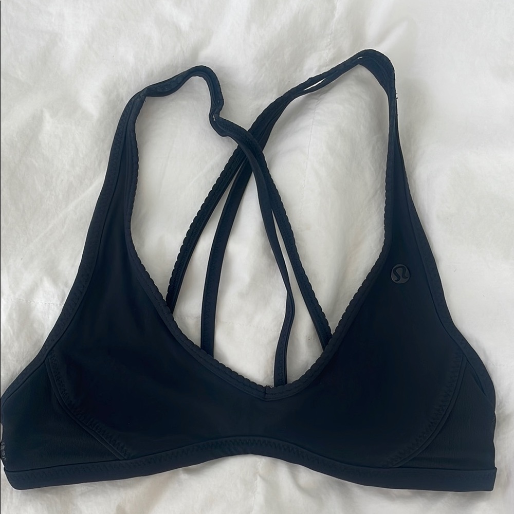 lululemon athletica Black Strappy Sports Bra